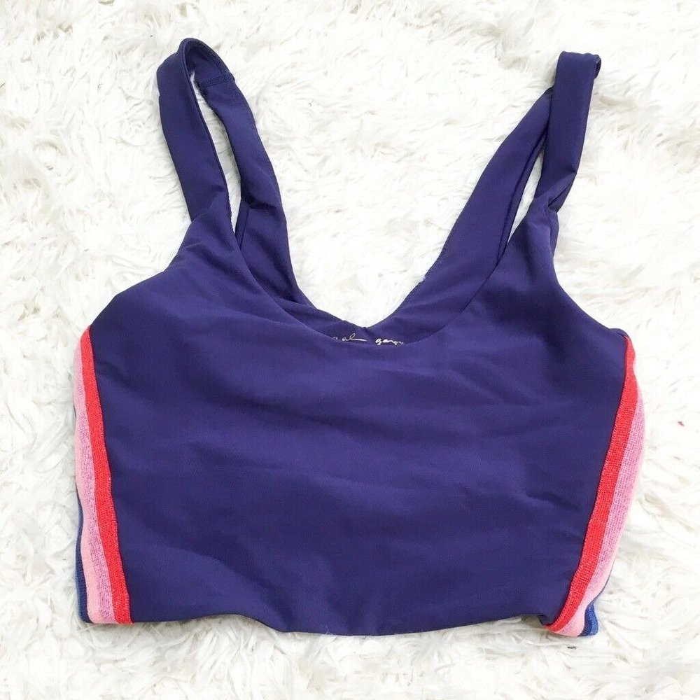 Spiritual Gangster Womens Sports Bra Purple Stretc